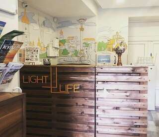 Хостелы Light Life Hostel Киев Двухместный номер Делюкс с 1 кроватью и душем-13
